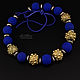 Collar de acento elegante (730) joyería de diseñador, Beads2, Salavat,  Фото №1