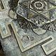 Заказать Янтра Луны серая с голубым. OlgaSi. Ярмарка Мастеров. . Янтра Фото №3