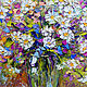 Painting daisies 'Bright Bouquet with Daisies' oil on canvas. Pictures. Multicolor Gallery. Online shopping on My Livemaster.  Фото №2