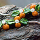 Pulsera 'Mandarinas' pequeña. Bead bracelet. BeautyGlassByKate(Lampwork) (beauty-glass). Ярмарка Мастеров.  Фото №6