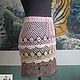 Photo. Handmade. Summer skirt crocheted. 
Pattern - mesh. 
Fishnet skirt.