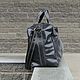 Men's travel bag WEST EAST maxi genuine leather black. Travel bag. Tais-bags. My Livemaster. Фото №5