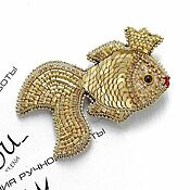 Украшения handmade. Livemaster - original item The goldfish brooch. Brooch gift girl. Handmade.