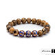 Women's bracelet made of Baltic amber with silver charms, Christmas decorations, Moscow,  Фото №1