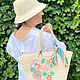 Сумка из рафии экрю крючком. Пляжная сумка. Подарки  IrishcrochetGift. Ярмарка Мастеров.  Фото №12