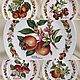 Винтаж: Декоративная тарелка «Peach» от Royal Worcester. Тарелки винтажные. Vintage My Story (Ирина). Ярмарка Мастеров.  Фото №5