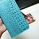 Wallet longer 'Cayman turquoise' with decorative embossing. Purse. J.P.-Handmade Designer Bags. My Livemaster. Фото №5