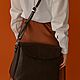 Leather women's bag 'Kate' (brown). Classic Bag. Russian leather Guild. My Livemaster. Фото №6
