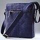 Men's shoulder bag made of genuine python leather IMP0514VC. Men\'s bag. CrocShop. My Livemaster. Фото №7