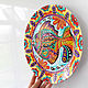 'Pescado mexicano ' plato decorativo. Plates. Art by Tanya Shest. Интернет-магазин Ярмарка Мастеров.  Фото №2