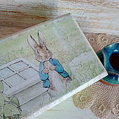 Для дома и интерьера handmade. Livemaster - original item Peter Rabbit. Box for children`s treasures. Handmade.