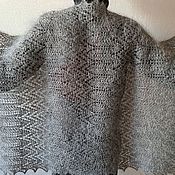 Аксессуары handmade. Livemaster - original item 6n. Stole warm, thick, downy scarf knitted, beautiful scarf.. Handmade.