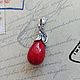 Заказать Серебряный комплект с кораллом "Цикламен". СЕРЕБРО от Ирина Bosja. Ярмарка Мастеров. . Комплекты украшений Фото №3