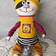 Кот Марсик и его мышка Пипия. Интерьерная кукла. VikKi toys. Ярмарка Мастеров.  Фото №6