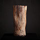 Настольная керамическая ваза ручной работы Wooden vase 01. Вазы. Lova-ceramics. Интернет-магазин Ярмарка Мастеров.  Фото №2