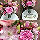 Букет цветов в вазе в имитации воды. Букеты. Flowers16kzn-. Ярмарка Мастеров.  Фото №5