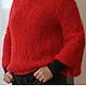 Вязаный красный свитер, Свитеры, Цюрих,  Фото №1