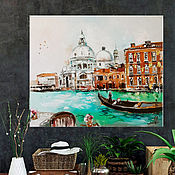 Картины и панно handmade. Livemaster - original item Italy-oil painting on canvas. Handmade.