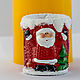 Silicone mold for soap 'Cylinder with Santa 3D', Form, Shahty,  Фото №1