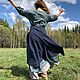 Пышная юбка из хлопка на резинке. Юбки. Laotty. Одежда в свободном крое.. Ярмарка Мастеров.  Фото №9