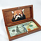 Red Panda Piggy Bank. Box. VTeremok. Online shopping on My Livemaster.  Фото №2
