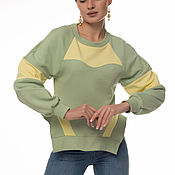 Одежда handmade. Livemaster - original item Sweatshirt women`s oversize footer. Handmade.