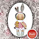 Набор для творчества куколка из серии"Little baby Зайка 8 марта, Patterns for dolls and toys, Izhevsk,  Фото №1
