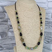 Украшения handmade. Livemaster - original item Necklace made of jasper, agate and jade stones. Handmade.