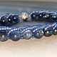 Kyanite bracelet with beaded braid, Gifts for March 8, Moscow,  Фото №1