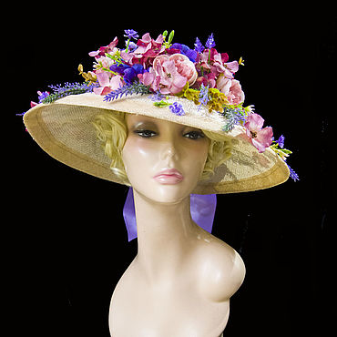 Идеи на тему «Цветы из ткани__шляпки» () | головной убор, шляпа, винтажные шляпы