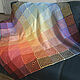 Woolen knitted Patchwork Plaid, Merino bedspread. Blankets. Dobryy_vyaz. My Livemaster. Фото №5