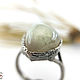 Pax ring with natural Prenite!. Ring. ROCK The Magic of Natural Stone (skalabvs). Online shopping on My Livemaster.  Фото №2