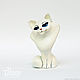 Figurine of an adorable white CAT. Figurines. Revkova Tatiana (figurki-sculpt). My Livemaster. Фото №4