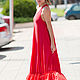 Длинное платье с оборками, Летнее платье -  DR0184TRCO. Платья. EUG FASHION. Интернет-магазин Ярмарка Мастеров.  Фото №2