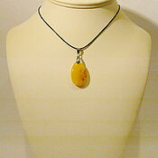Украшения handmade. Livemaster - original item Natural amber pendant K-814. Handmade.