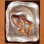 Картина из дерева Танцовщица фламенко 29х50х4.5