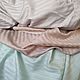 Lux stripe satin bed linen. Mint/Latte/Gray. Bedding sets. Strochkastudio. Online shopping on My Livemaster.  Фото №2