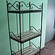 The shelves are wrought iron with mosaic shelves, 'the Goddess dike'. Shelving. Marjana. My Livemaster. Фото №4