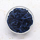 Chenille 5mm Dark blue 1 meter polyester, Thread, Solikamsk,  Фото №1