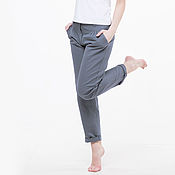 Одежда handmade. Livemaster - original item Chinos trousers made of 100% linen. Handmade.