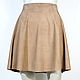 Skirt suede mini knee length beige. Skirts. Lollypie - Modiste Cat. Online shopping on My Livemaster.  Фото №2