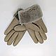 Women's Gloves made of genuine leather and fur, Gloves, Nalchik,  Фото №1