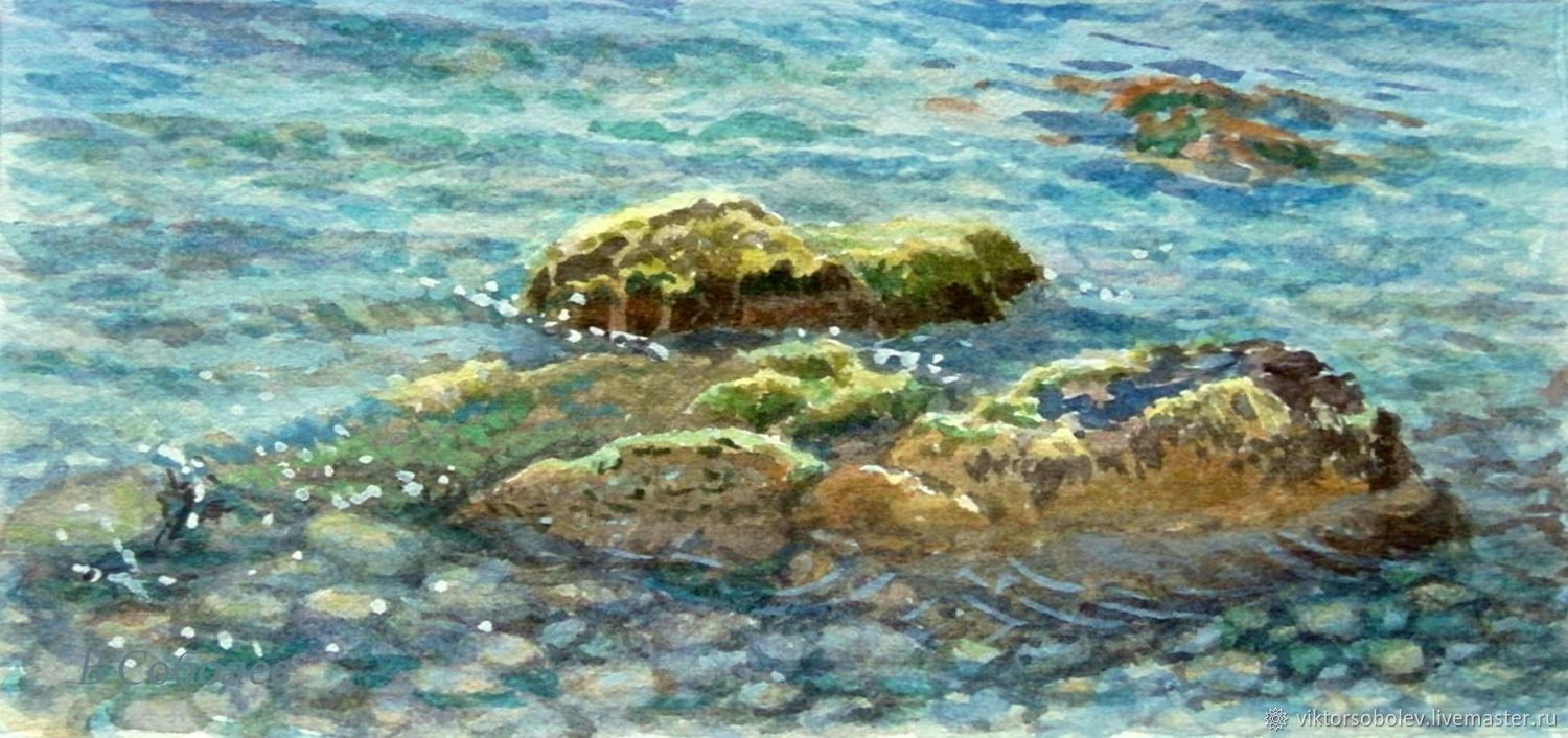 Картина Камни у моря (Rocks by the Sea)