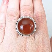 Украшения handmade. Livemaster - original item Ring of carnelian. Handmade.