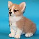 felted Welsh Corgi 'chick'. Felted Toy. Anna Petinati- Live toys handmade. My Livemaster. Фото №4