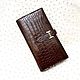 Vertical wallet, made of genuine crocodile leather. Purse. SHOES&BAGS. Online shopping on My Livemaster.  Фото №2