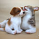 Order Needle felted toy Cat and dog. Yulia Steklyannikova (julias14). Livemaster. . Felted Toy Фото №3