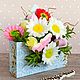 Gerberas, daisies, roses Bouquet of soap in an envelope, Soap, Rossosh,  Фото №1