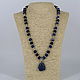 Necklace with a pendant made of sodalite stones ' Evening blues'. Necklace. Magic box. My Livemaster. Фото №6