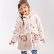 Одежда детская handmade. Livemaster - original item Mouton coat for a little girl. Handmade.